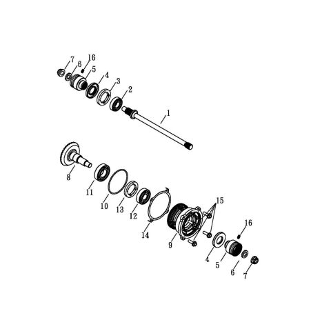 Rear axle