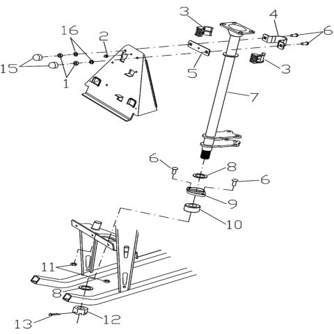 STEERING COLUMN (T3 EFI)