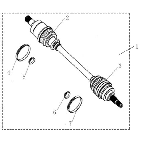 REAR RIGHT DRIVE AXLE (XL)