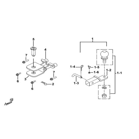 TRAILER HITCH ASSY.(OPTION)