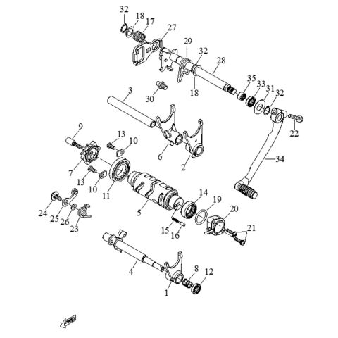 GEAR SHAFTING