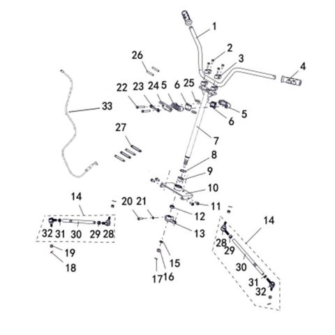 STEERING ASSY (WITHOUT EPS)