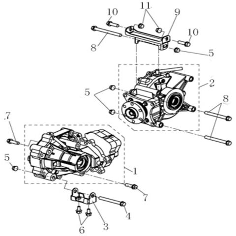 FRONT AND REAR GEAR-BOX