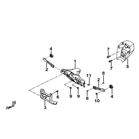 BRACKET, NUMBER-PLATE、REFLECTOR