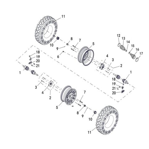 WHEEL FRONT (ABS) (LOCK RING STYLE)