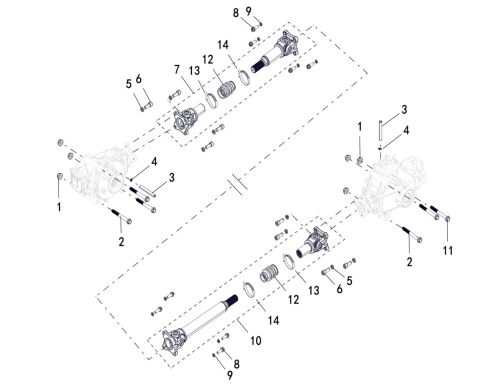 FRONT AND REAR KNUCKLE ASSY