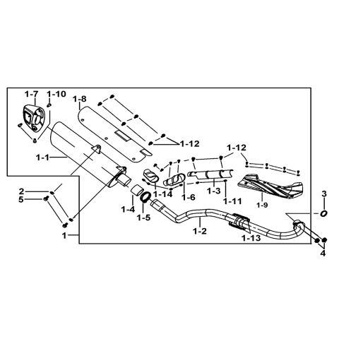 MUFFLER ASSY. (STRAIGHT)