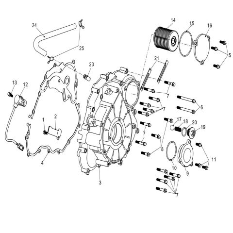 LEFT CRANKCASE COVER