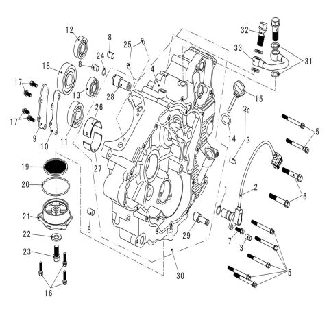 LEFT CRANKCASE