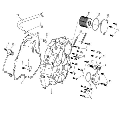 LEFT CRANKCASE COVER