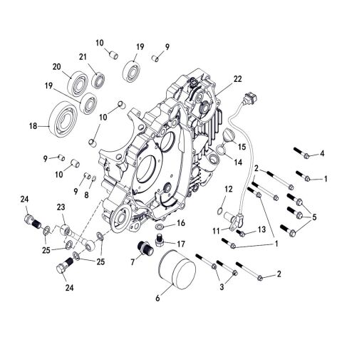 LEFT CRANKCASE