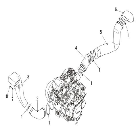 CVT AIR SHROUD (USED FOR ATV WITH EPS)