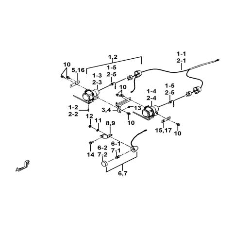 HEAD LAMP ASSY.(FOR ←003766)
