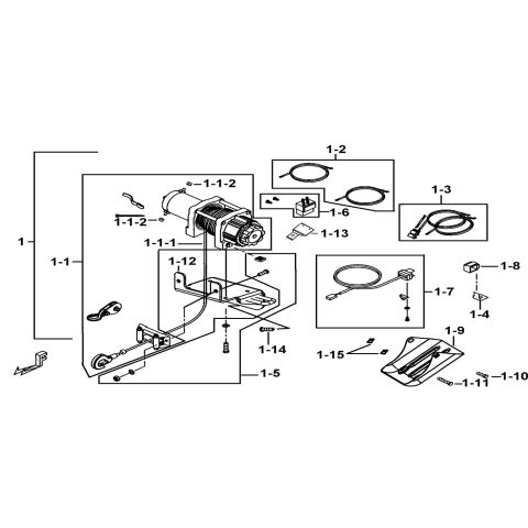 WINCH ASSY.(FOR COME UP)(OPTION)