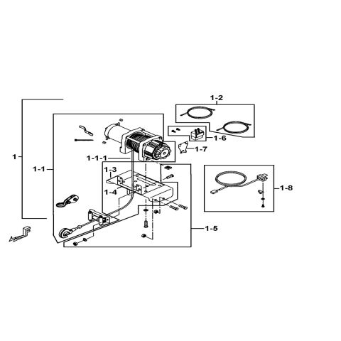 WINCH ASSY.(FOR T-MAX)(OPTION)