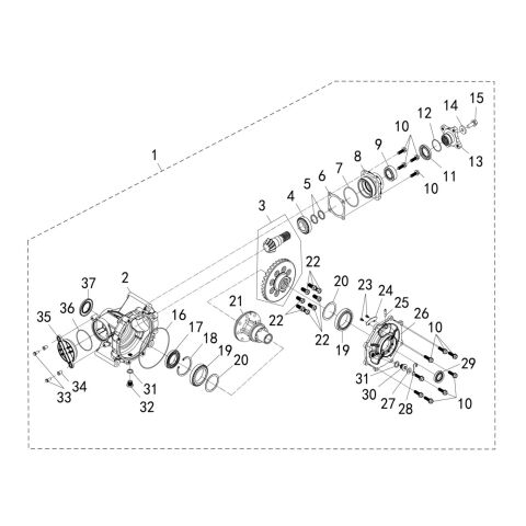 REAR AXLE ASSY