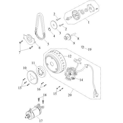 GENERATOR, STARTER