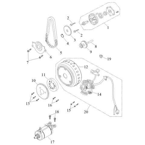 GENERATOR, STARTER