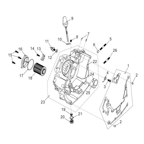 RIGHT CRANKCASE