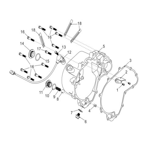 RIGHT CRANKCASE COVER