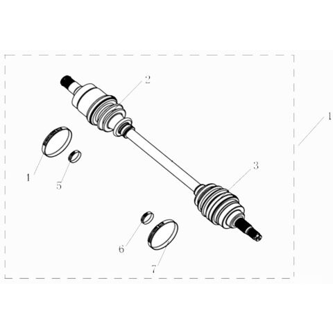 REAR RIGHT DRIVE AXLE