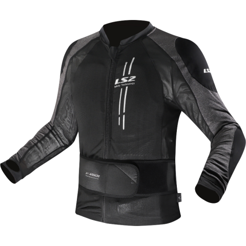 LS2 X-ARMOR MAN JACKET BLACK SILVER