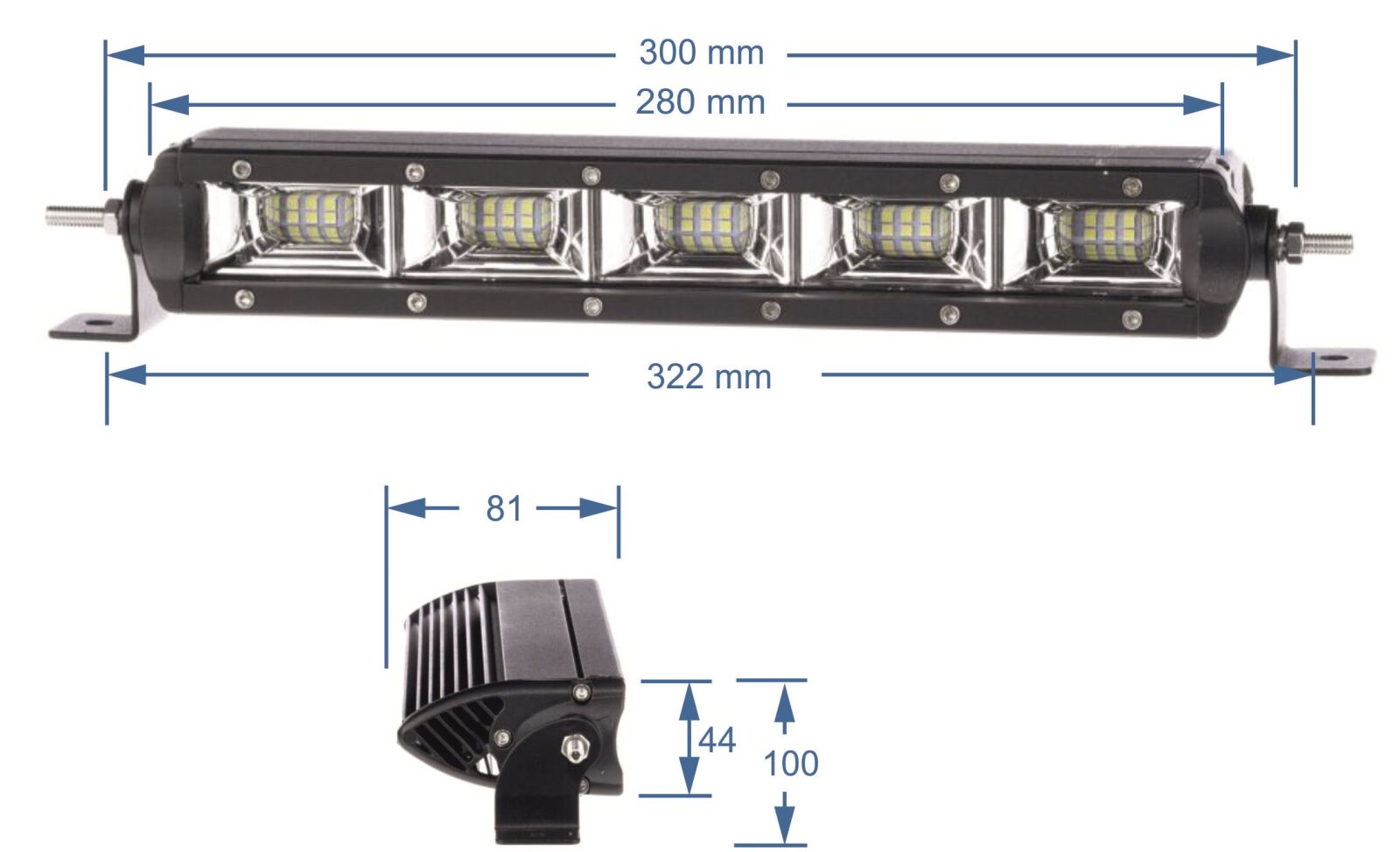 SHARK LED Light Bar 11", ETI LED, 50W