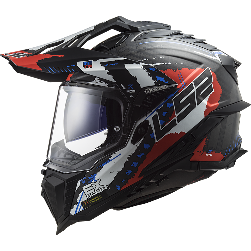 LS2 MX701 Explorer C EXTEND Matt Red XL