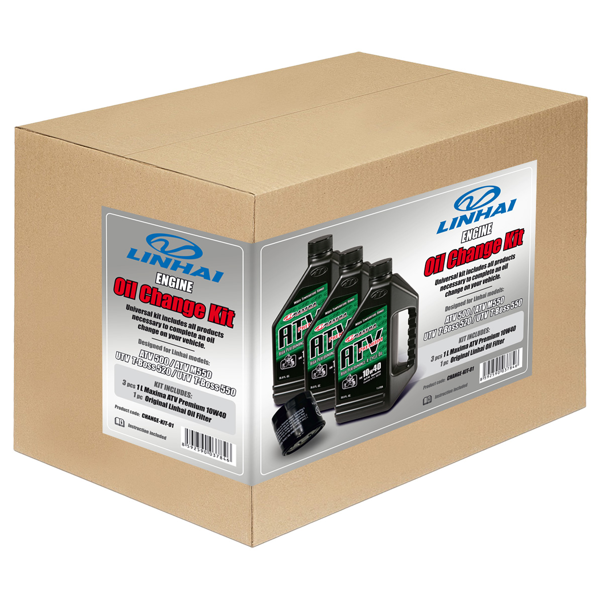 Oil change kit - LINHAI 500/550, T-Boss 520/550