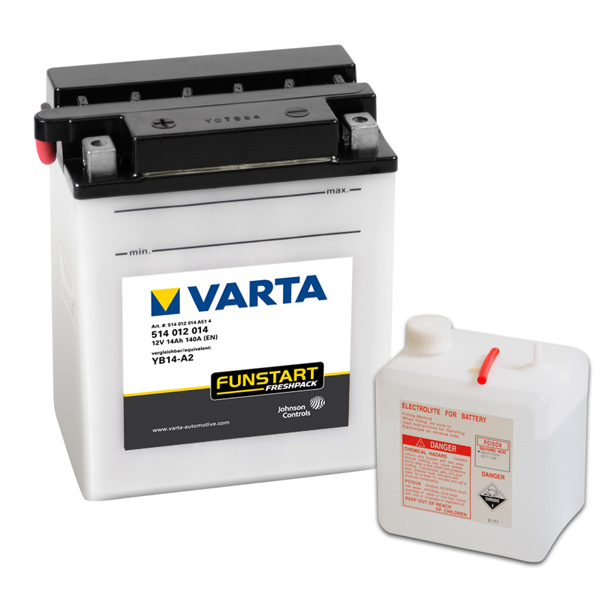 Varta 12V/14Ah moto (YB14-A2) Freshpack